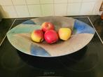 Handgemaakte keramieken fruitschaal, Ophalen of Verzenden, Zo goed als nieuw, Rond, Porselein of Keramiek