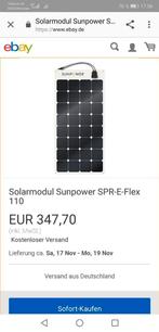 Sunpower SPR-E-Flex 110 zonnepaneel, Ophalen, Zo goed als nieuw