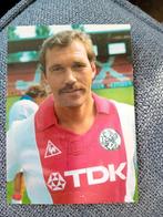 Spelerskaart Leo van Veen Ajax Met originele handtekening, Ophalen of Verzenden, Nieuw, Ajax, Spelerskaart