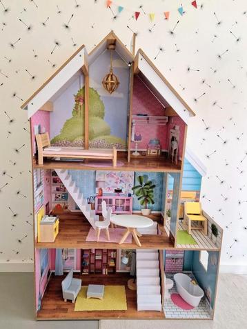 KidKraft Juliette Houten Poppenhuis met accessoires beschikbaar voor biedingen