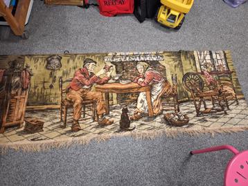 Groot antiek wandkleed Prachtig beschikbaar voor biedingen