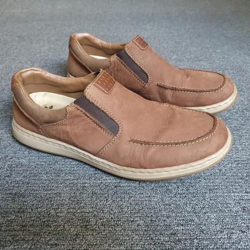 Rieker leren instappers / loafers bruin maat 44, Kleding | Heren, Schoenen, Zo goed als nieuw, Loafers, Bruin, Ophalen of Verzenden