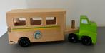 Houten paarden trailer, Ophalen of Verzenden, Zo goed als nieuw, Duw- of Trekspeelgoed