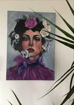 Olieverf Portret - 70x100 cm - 50% Korting!, Antiek en Kunst, Kunst | Schilderijen | Modern, Ophalen of Verzenden