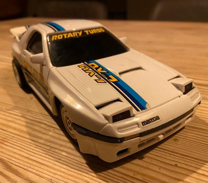 Mazda RX-7 FC3S RC (Asahi 🇭🇰 HongKong), Hobby en Vrije tijd, Modelauto's | Overige schalen, Zo goed als nieuw, Auto, Ophalen of Verzenden