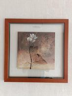 Print Roos van Heleen Vriesendorp, in glas en kersenhouten l, Ophalen, Zo goed als nieuw, Overige typen