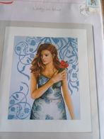 borduurpakket Lanarte  lady in blue, Ophalen of Verzenden, Nieuw, Handborduren, Borduurpakket