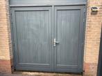 Openslaande hardhouten garagedeuren (1/3 en 2/3), Ophalen, 225 cm of meer, Overige typen, Zo goed als nieuw