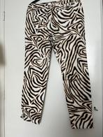 Zebra print stretchbroek maat 44 Claudia strater, Kleding | Dames, Broeken en Pantalons, Gedragen, Beige, Maat 42/44 (L), Claudia Strater
