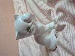 Mooie vintage witte kattenbeeld, Ophalen of Verzenden, Zo goed als nieuw, Dier