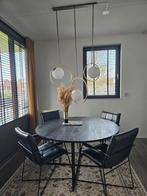 WESTWING LUCA zwarte ronde eettafel, Huis en Inrichting, Tafels | Eettafels, Ophalen, Rond, Zo goed als nieuw, Metaal