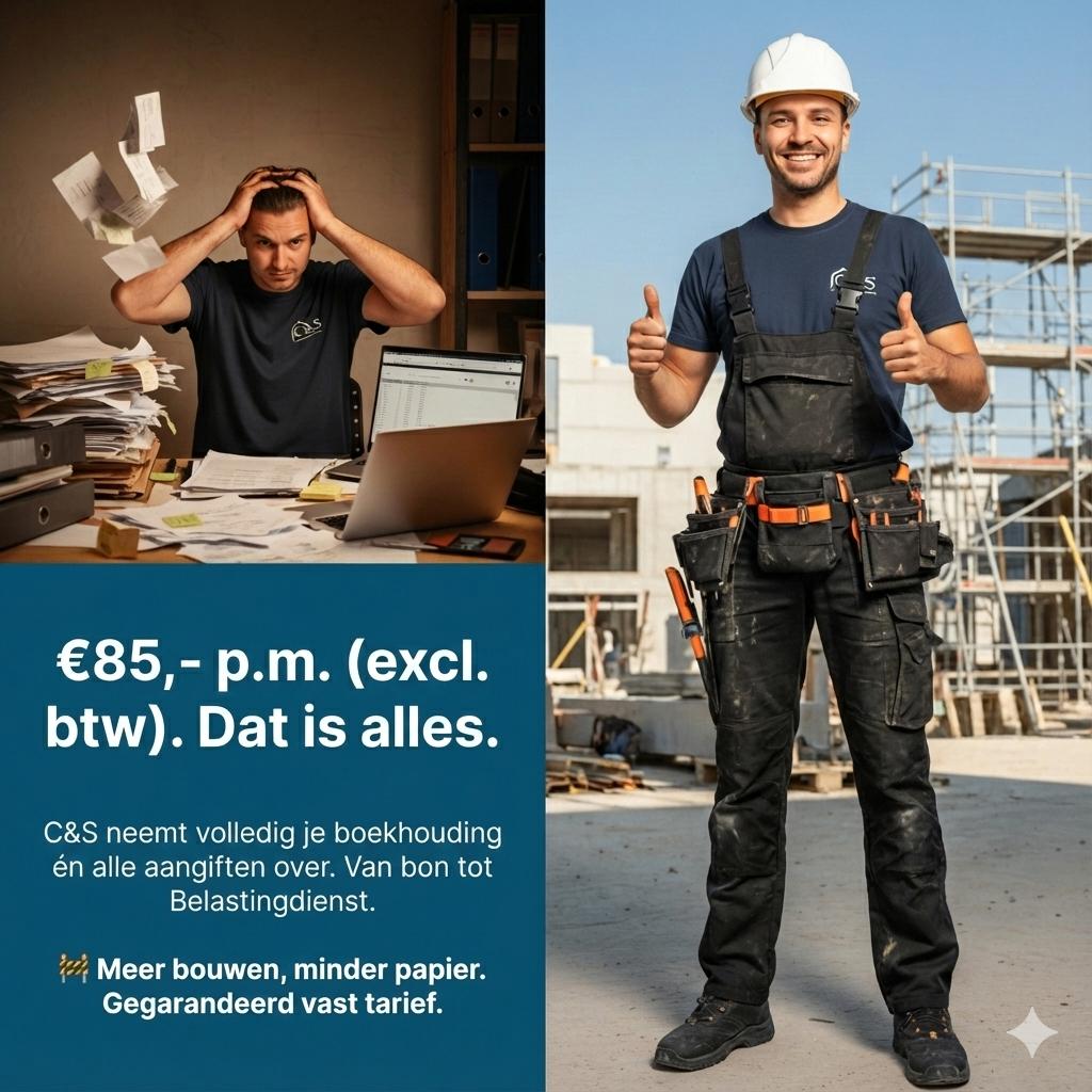 ️ Hé ZZP Bouwer! STOP Boekhoudstress nu! 85,- euro p/m, Debiteurenbeheer