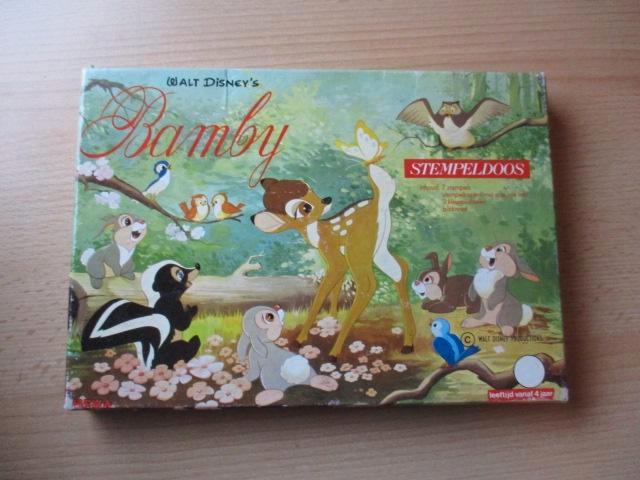 Disney Bambi stempeldoos  Hema, Verzamelen, Disney, Gebruikt, Beeldje of Figuurtje, Overige figuren, Ophalen of Verzenden