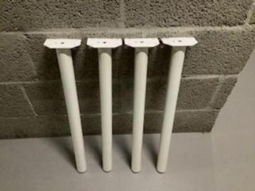 metalen tafelpoten meubelpoten 71 cm wit beschikbaar voor biedingen