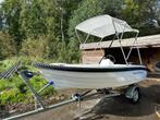 Topcraft 420 met 6 pk Yamaha, Benzine, Buitenboordmotor, Polyester, Ophalen of Verzenden