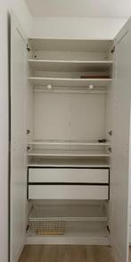 Pax kast wit 100x35x236 IKEA, Zo goed als nieuw, 50 tot 75 cm, Met plank(en), 200 cm of meer