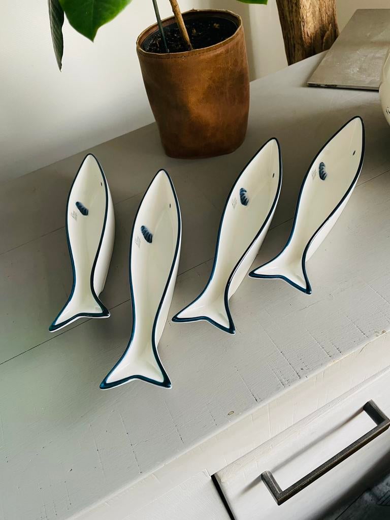 Vier Porseleinen HARING Schaaltjes, Porselein of Keramiek, Schaal, Ophalen of Verzenden, Zo goed als nieuw