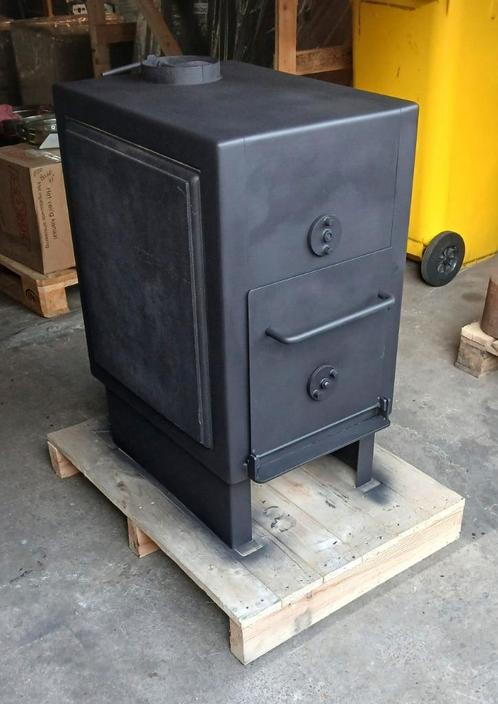 Speksteenkachel van Harrie Leenders type Boxer in topstaat, Huis en Inrichting, Kachels, Gebruikt, Vrijstaand, Houtkachel, Hout