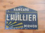 reclame bord. Huillier construction co. Mohon. 1940's, Reclamebord, Gebruikt, Ophalen of Verzenden