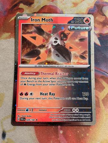 Pokemon Iron Moth Holo Promo 028/182 (Paradox Rift) beschikbaar voor biedingen