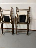 Koloniale Klapstoelen, Huis en Inrichting, Stoelen, Twee, Bruin, Ophalen of Verzenden, Zo goed als nieuw