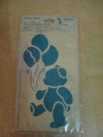 verfsjabloon beertje met balonnen kinderkamer, Ophalen of Verzenden, Nieuw, Wanddecoratie