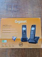 Gigaset A420 DUO Draadloze Telefoon, Ophalen of Verzenden, Zo goed als nieuw, 2 handsets