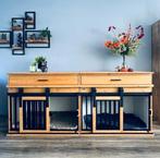 houten hondenbench meubelen (mango hout look), Ophalen of Verzenden, Nieuw