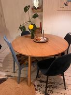 Ronde Houten Eettafel, Huis en Inrichting, Tafels | Eettafels, Ophalen, Gebruikt, 100 tot 150 cm