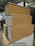 4 stuks hoge keuken bovenkasten 94cm H (a33)4, Ophalen, Bruin, Zo goed als nieuw, Minder dan 100 cm