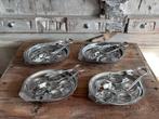 Escargot set - vintage INOX slakken serveerset, Huis en Inrichting, Ophalen of Verzenden, Glas, Overige stijlen