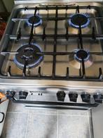 Indesit Gasfornuis+elektrisch heteluchtoven werkt 100%, Ophalen, Minder dan 85 cm, Hete lucht, 4 kookzones