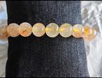 Goud rutiel in kwarts kogel armband, Sieraden, Tassen en Uiterlijk, Ophalen of Verzenden, Nieuw