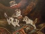 Naar Cornelis Raaphorst - Vijf Spelende Katjes, Antiek en Kunst, Kunst | Schilderijen | Klassiek, Ophalen