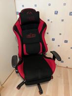 Tarmac Racer Gamingstoel zwart/rood met voetensteun, Gebruikt, Bureaustoel, Gaming bureaustoel, Ophalen