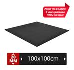 Rubber sportvloer tegels 100x100x2 FIT PRO 900kg/m3 europee, Ophalen of Verzenden, Nieuw, Fitnessmat