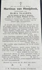 Martinus van Hooijdonk Ulvenhout 1846, Verzamelen, Ophalen of Verzenden