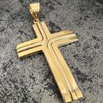 14 karaat gouden kruis hanger italy, Sieraden, Tassen en Uiterlijk, Kettinghangers, Ophalen of Verzenden, Zo goed als nieuw, Goud