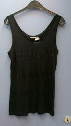 Sandwich zwart tank top met rijen pailletjes mt M nr 36562, Maat 38/40 (M), ., Zwart, Sandwich