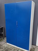 Metalen archiefkast blauw / garage werkplaats, Huis en Inrichting, Kasten | Roldeurkasten en Archiefkasten, Ophalen, 50 tot 100 cm