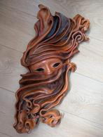 Leren decoratieve masker uit Siena, Italië, Ophalen