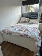 Wit Ikea bed 140x200 met schuiflade, Ophalen, Gebruikt, Twijfelaar