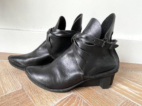 Trippen: Nieuwe zwart leren enkellaarsjes Holy f. Maat 38, Kleding | Dames, Schoenen, Nieuw, Lage of Enkellaarzen, Zwart, Ophalen of Verzenden