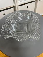 Indiana Glass Diamond Point Snoepschaal Vintage, Gebruikt, Schaal, Vierkant, Ophalen of Verzenden