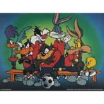 Looney Tunes poster bij Stichting Superwens!, Rechthoekig Liggend, Ophalen of Verzenden, A1 t/m A3, Zo goed als nieuw