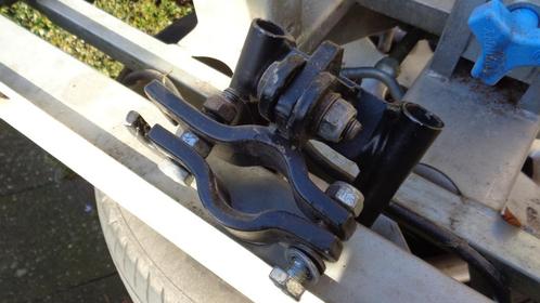 Fiets drager kompleet met trekhaak bevestings deel, Auto diversen, Fietsendragers, Gebruikt, Trekhaakdrager, 2 fietsen, Brede banden