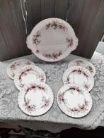 Royal albert lavender rose taart plateau en gebaks bordjesg3, Antiek en Kunst, Ophalen of Verzenden