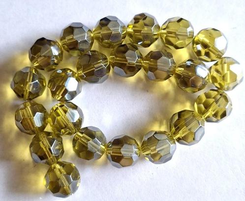 Streng grote facet geslepen glas kralen 16 mm olijf, Hobby en Vrije tijd, Kralen en Sieraden maken, Nieuw, Kraal, Verzenden