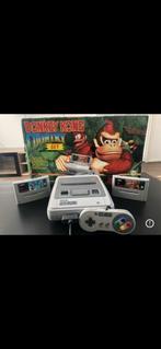 Super nintendo Donkey kong edition, Spelcomputers en Games, Spelcomputers | Nintendo Super NES, Met 1 controller, Zo goed als nieuw