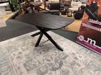 Eettafel Deens zwart 160cm Direct/Leverbaar E-6047, Huis en Inrichting, Tafels | Eettafels, Ophalen, #Eettafel#Tafels#Deens#Zwart#Kruispoot#Spinpoot